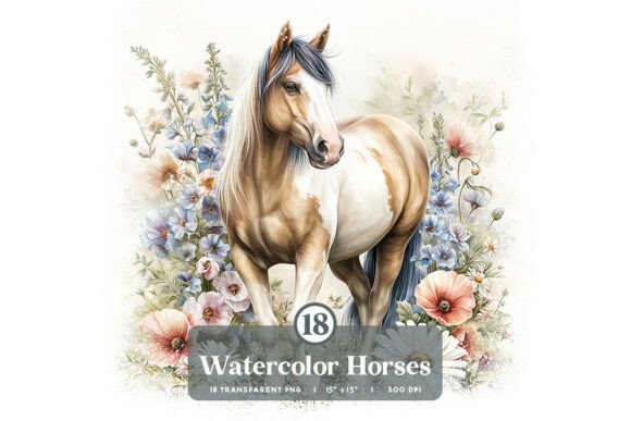 18 Watercolor Horse Floral Bundle: A Designer’s Guide