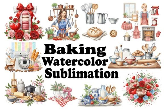 Baking Watercolor Sublimation: A Handcrafted Font for Creative Branding