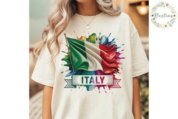 Italy Flag Watercolor PNG Clipart for Modern Design