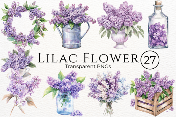 Lilac Flower Watercolor Cliparts: A Design Resource Worth Exploring