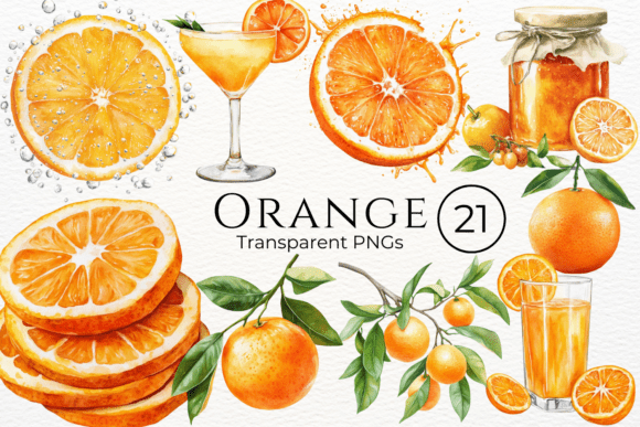 Orange Watercolor Cliparts: A Designer's Guide to its Charm