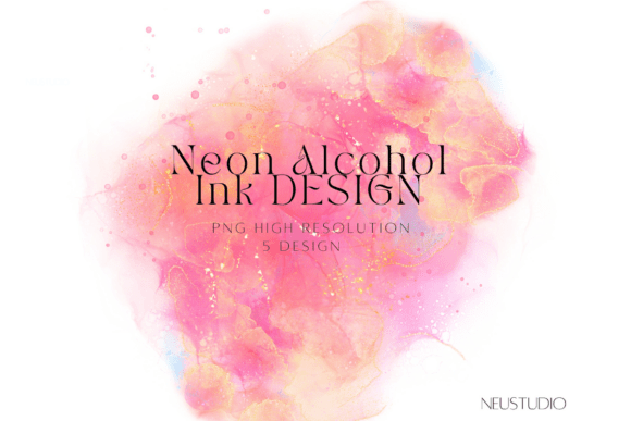Pink Abstract Watercolor Washes
