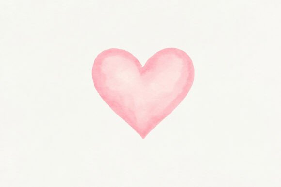 Pink Watercolor Heart PNG Clipart for Creative Projects