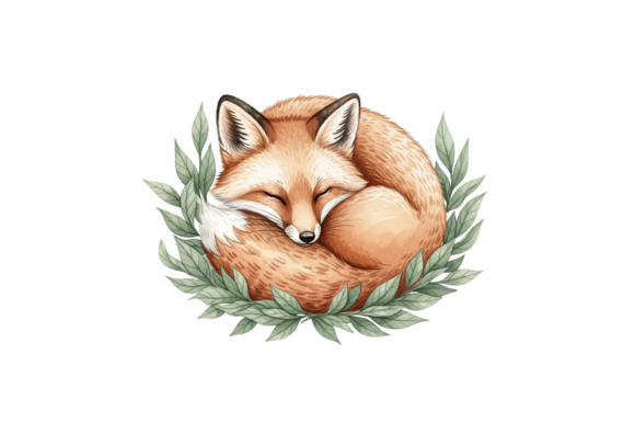 Sleeping Watercolor Fox: A Dreamy Display Font