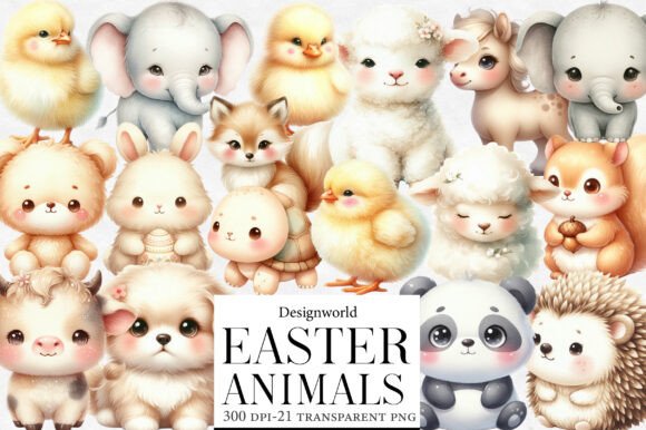 Watercolor Easter Animals Clipart: A Designer's Guide to Seasonal Branding