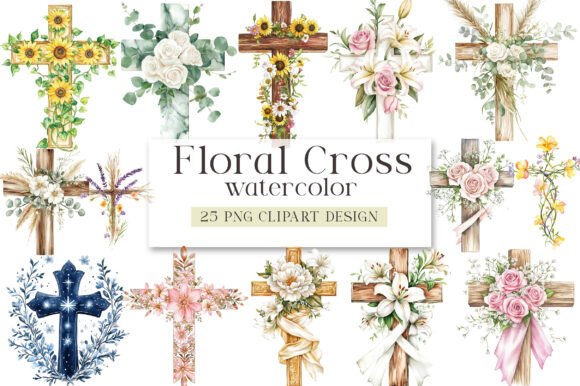 Watercolor Floral Cross Clipart: A Designer's Guide