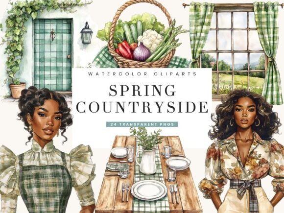 Watercolor Spring Countryside: A Creative Font With Seasonal Appeal